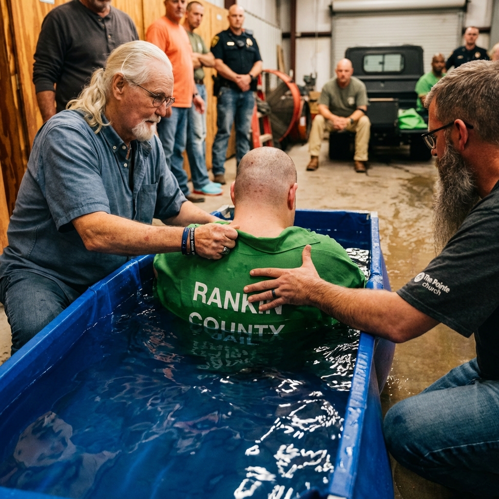 Baptism at Rankin County Jail